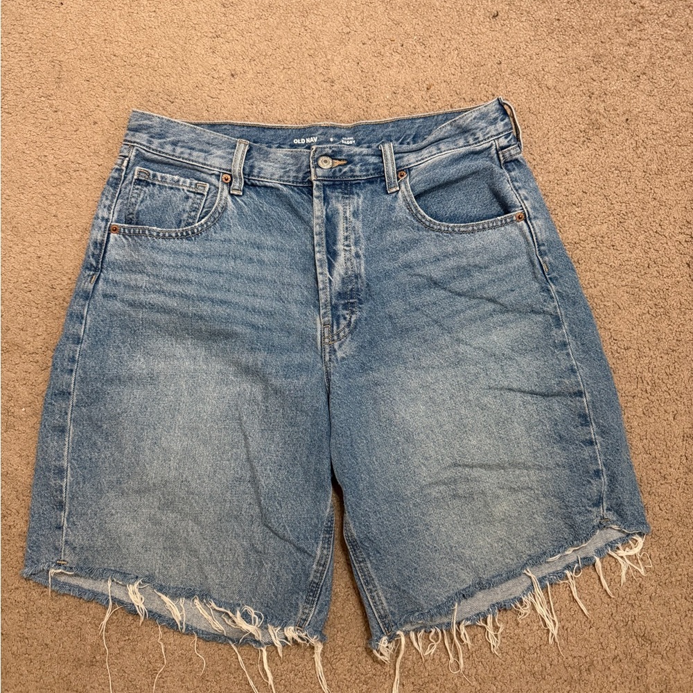 Old Navy Mid-Rise Baggy Denim Shorts